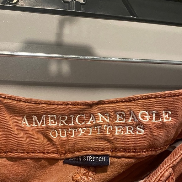 American Eagle Outfitters Womens Terra Cotta Super Stretch Skinny Jeans Size 14S - Picture 2 of 5